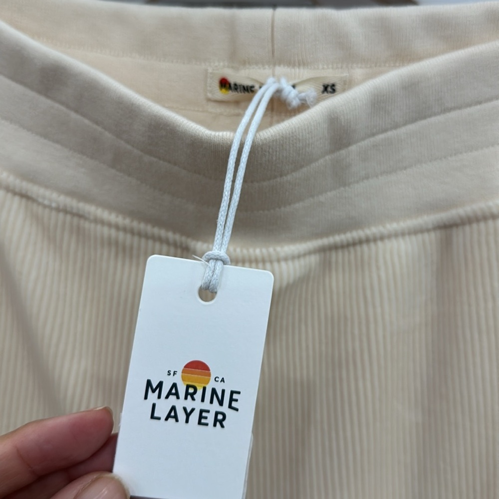 New Marine Layer Cord Velour Wide Leg Pant - Picture 3 of 4